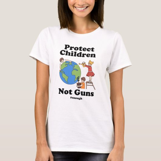 銃保護活動ではない子ども Tシャツ (正面)