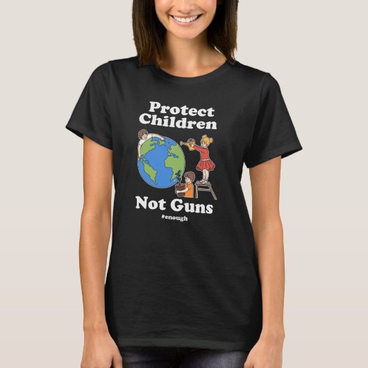 銃保護活動ではない子ども Tシャツ (正面)