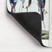 銃兵および役人1800年 マウスパッド (コーナー)