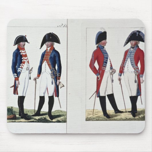 銃兵および役人1800年 マウスパッド (正面)
