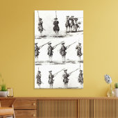 銃剣のある兵士 キャンバスプリント (インサイチュ (リビング))
