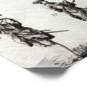 銃剣のある兵士 ポスター (角)