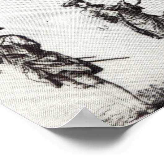 銃剣のある兵士 ポスター (角)