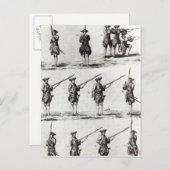 銃剣のある兵士 ポストカード (正面/裏面)