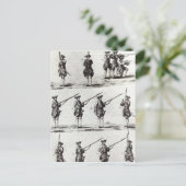 銃剣のある兵士 ポストカード (スタンド正面)