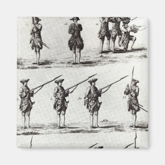 銃剣のある兵士 マグネット (正面)