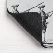 銃剣のドリルのための指示 マウスパッド (コーナー)