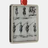 銃剣のドリルのための指示 メタルオーナメント (右)