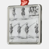 銃剣のドリルのための指示 メタルオーナメント (左)