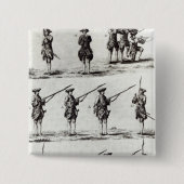 銃剣を持つ兵士 缶バッジ (正面)