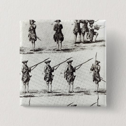 銃剣を持つ兵士 缶バッジ (正面)