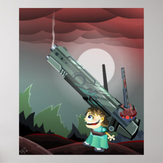 銃器を持つ子供 ポスター