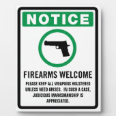 銃器ウェルカムプラーク フォトプラーク (正面)