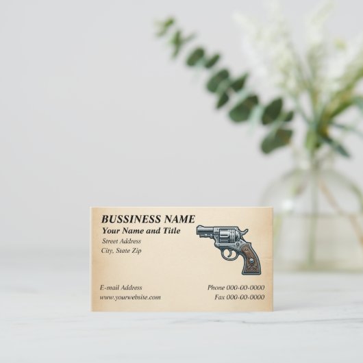 銃器クラシック銃 名刺 (スタンド正面)