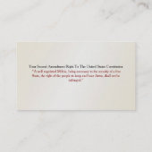 銃器兵器販売業者名刺 名刺 (裏面)