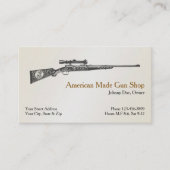 銃器兵器販売業者名刺 名刺 (正面)