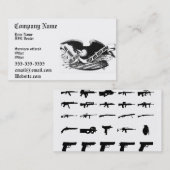 銃器業名刺 名刺 (正面/裏面)