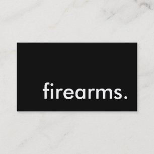 銃器。 名刺