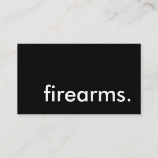 銃器。 名刺
