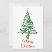 銃好きのクリスマスツリー シーズンカード (正面)