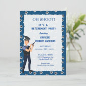 銃弾おもしろい穴警察官の退職 招待状 (スタンド正面)