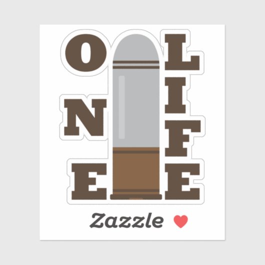 銃弾が1発、命が1発、家族を滅ぼす シール (シート)