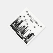 銃弾とギャングスターズパーティーナプキン スタンダードカクテルナプキン (角)