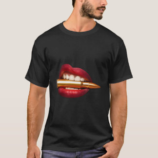 銃弾にかみつポップ・アートのける Tシャツ