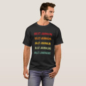 銃弾ジャーナリング銃弾のジャーナリングHobbyist Rainb Tシャツ (正面フル)