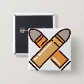 銃弾 缶バッジ (正面&裏面)