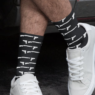 銃愛好者射撃シューティングパターン ソックス