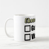 銃所有者か犠牲者 コーヒーマグカップ (左)