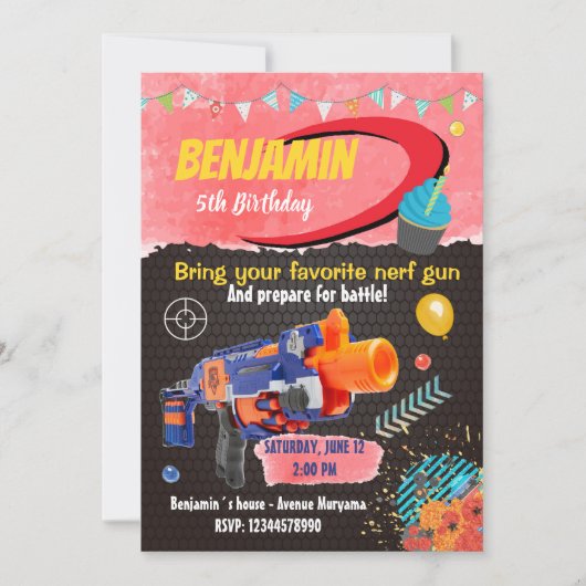 銃撃戦 招待状 (正面)