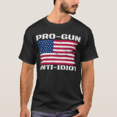 銃擁護派の反馬鹿 Tシャツ (正面)