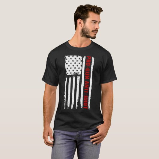 銃擁護 反馬鹿 Tシャツ (正面フル)