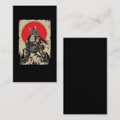 銃日本のを持つ武士 名刺 (正面/裏面)
