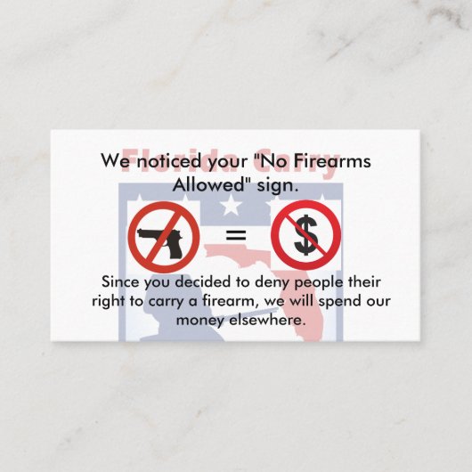 銃無しお金無し! 名刺 (正面)