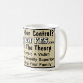 銃砲規制か。 犠牲者の理論! コーヒーマグカップ (正面右)