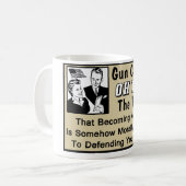 銃砲規制か。 犠牲者の理論! コーヒーマグカップ (正面左)