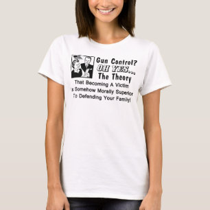 銃砲規制か。 犠牲者の理論! Tシャツ