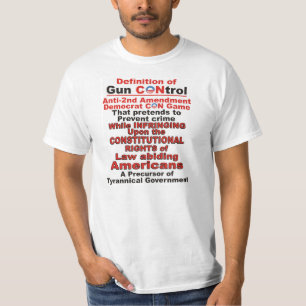 銃砲規制の人のTシャツの定義 Tシャツ