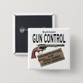 銃砲規制ボタン 缶バッジ (正面&裏面)