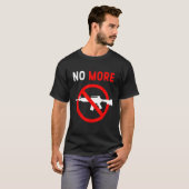 銃規制で突撃兵器ライフルを禁止する Tシャツ (正面フル)
