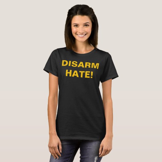 銃規制と学校の暴力反対! Tシャツ (正面フル)