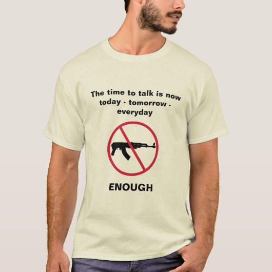 銃規制について話す時間 Tシャツ (正面)