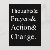 銃規制抗議はがき |ご意見と祈りの言葉 ポストカード (正面)