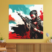 銃規制法#Womenintech #Womenins キャンバスプリント (インサイチュ (リビング))