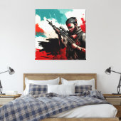 銃規制法#Womenintech #Womenins キャンバスプリント (インサイチュ (寝室))