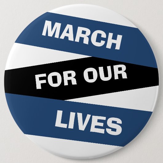 銃規制活動バッジ March for our Lives 缶バッジ (正面)