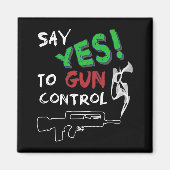 銃規制yes マグネット (正面)